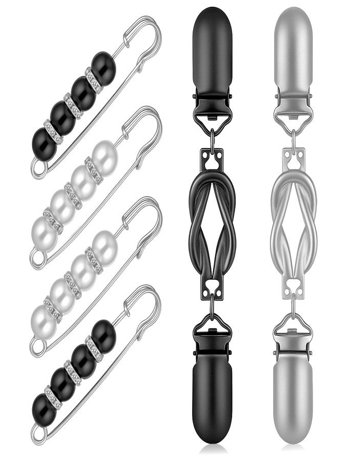 Aeaocvo 6 Pcs Elegant Waist Cincher Clip Set, Cinch Clips for Women Clothing, Dress Clips Back Cinch, Clothes Tightener Clip for Sweaters, Shawls, Pants, Shawl and More - Image 1